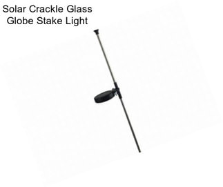 Solar Crackle Glass Globe Stake Light