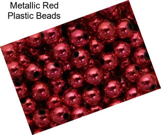 Metallic Red Plastic Beads