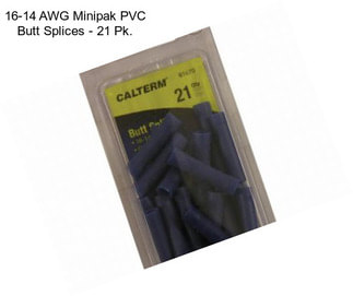 16-14 AWG Minipak PVC Butt Splices - 21 Pk.