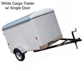 White Cargo Trailer w/ Single Door