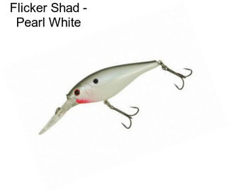 Flicker Shad - Pearl White