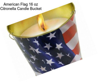American Flag 16 oz Citronella Candle Bucket