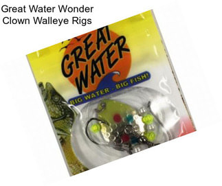 Great Water Wonder Clown Walleye Rigs