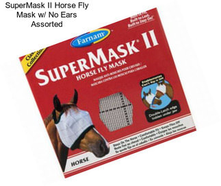 SuperMask II Horse Fly Mask w/ No Ears Assorted