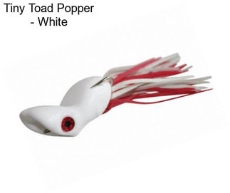 Tiny Toad Popper - White