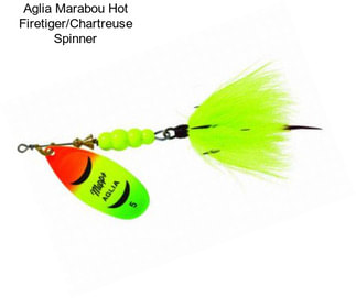 Aglia Marabou Hot Firetiger/Chartreuse Spinner