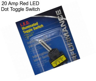 20 Amp Red LED Dot Toggle Switch