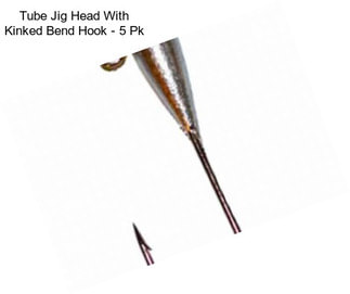 Tube Jig Head With Kinked Bend Hook - 5 Pk