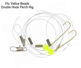 Flo Yellow Beads Double Hook Perch Rig