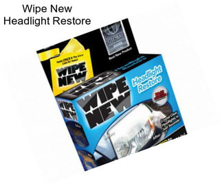 Wipe New Headlight Restore