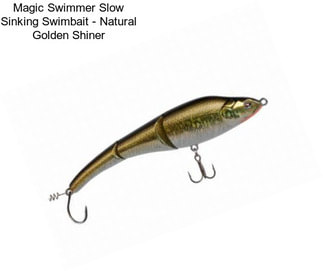 Magic Swimmer Slow Sinking Swimbait - Natural Golden Shiner