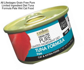 All Lifestages Grain Free Pure Limited Ingredient Diet Tuna Formula Pate Wet Cat Food