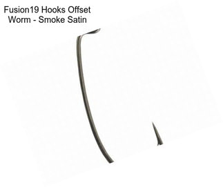 Fusion19 Hooks Offset Worm - Smoke Satin