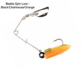 Beetle Spin Lure - Black/Chartreuse/Orange