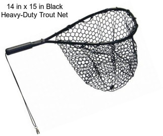 14 in x 15 in Black Heavy-Duty Trout Net