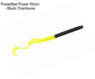 PowerBait Power Worm - Black Chartreuse