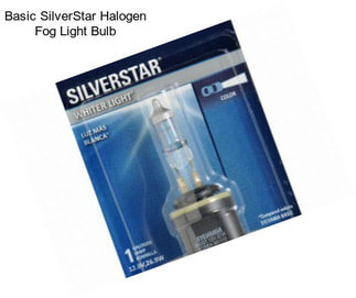 Basic SilverStar Halogen Fog Light Bulb
