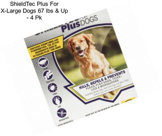 ShieldTec Plus For X-Large Dogs 67 lbs & Up - 4 Pk