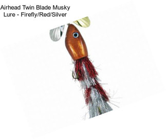 Airhead Twin Blade Musky Lure - Firefly/Red/Silver