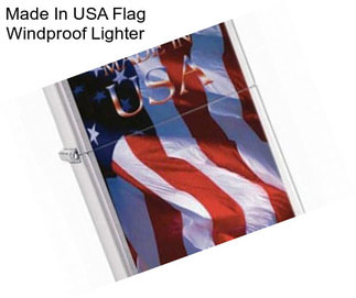 Made In USA Flag Windproof Lighter