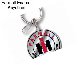 Farmall Enamel Keychain