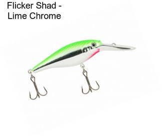 Flicker Shad - Lime Chrome
