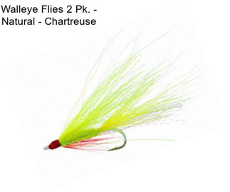 Walleye Flies 2 Pk. - Natural - Chartreuse