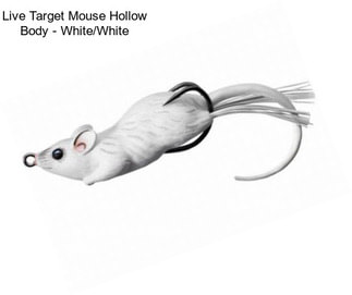 Live Target Mouse Hollow Body - White/White