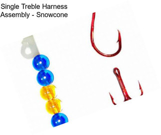 Single Treble Harness Assembly - Snowcone