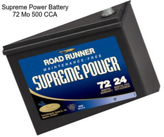 Supreme Power Battery 72 Mo 500 CCA