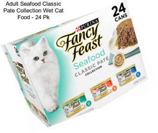 Adult Seafood Classic Pate Collection Wet Cat Food - 24 Pk