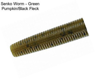 Senko Worm - Green Pumpkin/Black Fleck