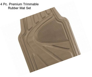 4 Pc. Premium Trimmable Rubber Mat Set