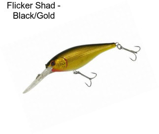Flicker Shad - Black/Gold