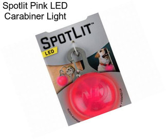 Spotlit Pink LED Carabiner Light