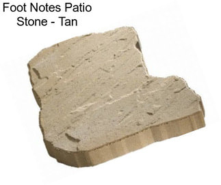 Foot Notes Patio Stone - Tan