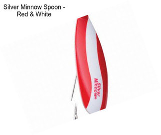 Silver Minnow Spoon - Red & White