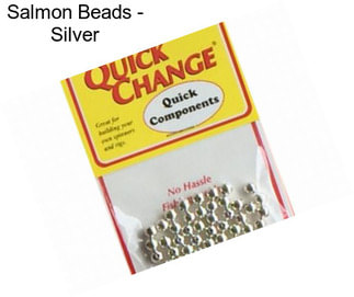 Salmon Beads - Silver