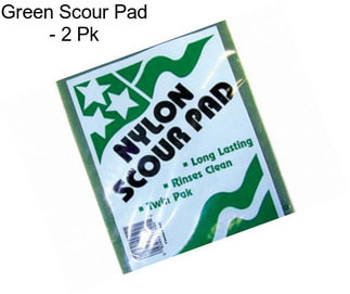 Green Scour Pad - 2 Pk