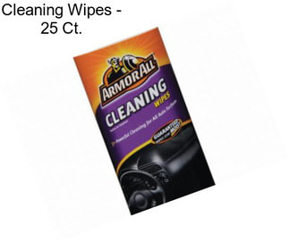 Cleaning Wipes - 25 Ct.