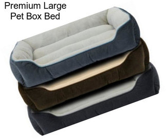 Premium Large Pet Box Bed