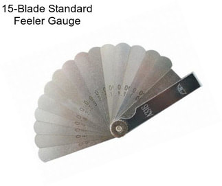 15-Blade Standard Feeler Gauge