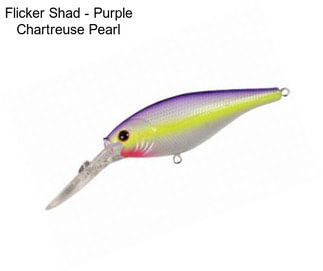 Flicker Shad - Purple Chartreuse Pearl