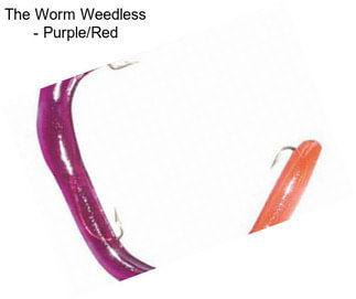 The Worm Weedless - Purple/Red
