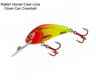 Rattlin\' Hornet Clear Lime Clown Can Crankbait