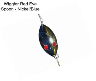 Wiggler Red Eye Spoon - Nickel/Blue