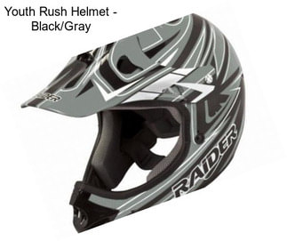Youth Rush Helmet - Black/Gray