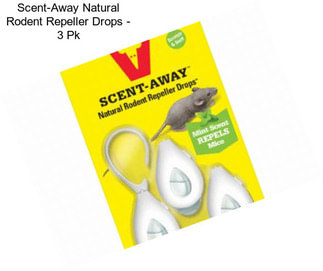 Scent-Away Natural Rodent Repeller Drops - 3 Pk