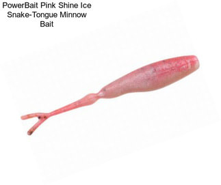 PowerBait Pink Shine Ice Snake-Tongue Minnow Bait