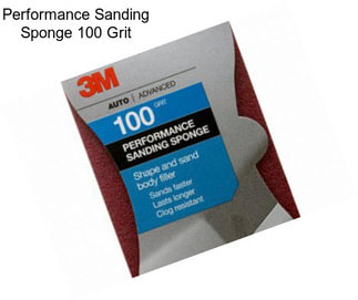 Performance Sanding Sponge 100 Grit